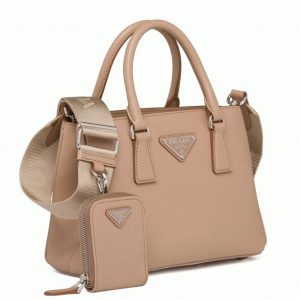 Réplique du sac Prada Galleria mini format en beige