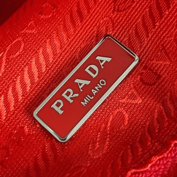 Réplique sac bandoulière Prada Re-Edition en rouge – Image 6