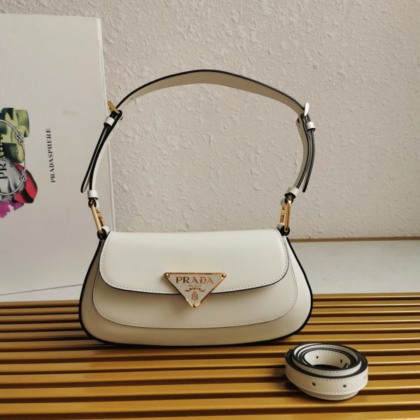 Contrefaçon sac bandoulière Prada en blanc – Image 4