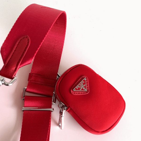 Réplique sac bandoulière Prada Re-Edition en rouge – Image 2