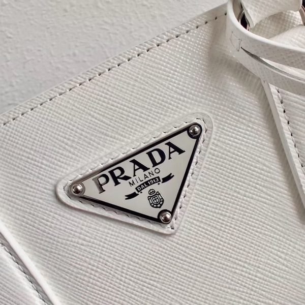 Fausse version du sac Prada Galleria mini format en blanc – Image 6