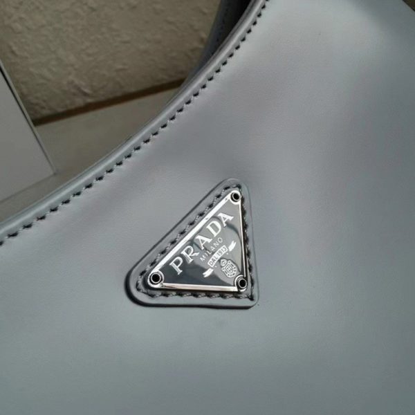 Meilleure fausse sac Prada Cleo petit modèle en bleu – Image 6