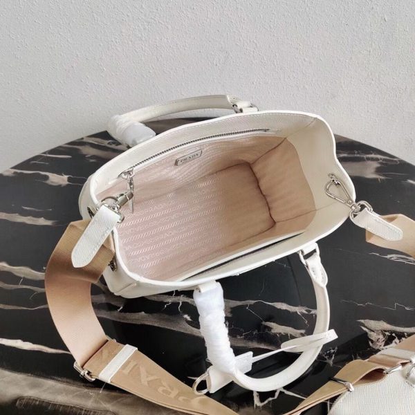 Fausse version du sac Prada Galleria mini format en blanc – Image 2