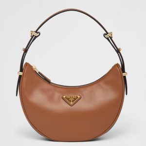 Réplique du sac Prada Arqué format épaule en marron