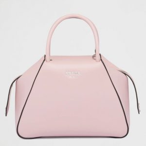 Contrefaçon sac Prada Supernova petit modèle à poignée en cuir rose