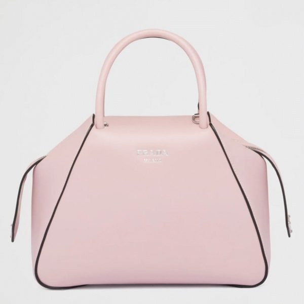 Contrefaçon sac Prada Supernova petit modèle à poignée en cuir rose