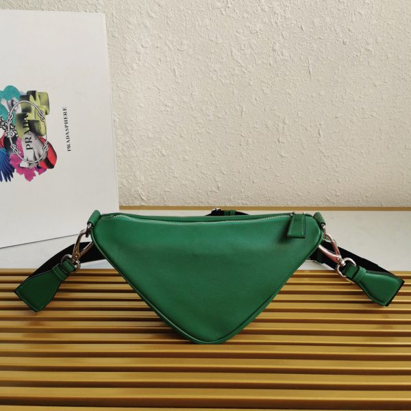 Contrefaçon sac bandoulière Prada Triangle en vert – Image 3