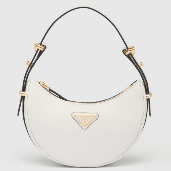 Fausse version du sac Prada Arqué mini format en blanc