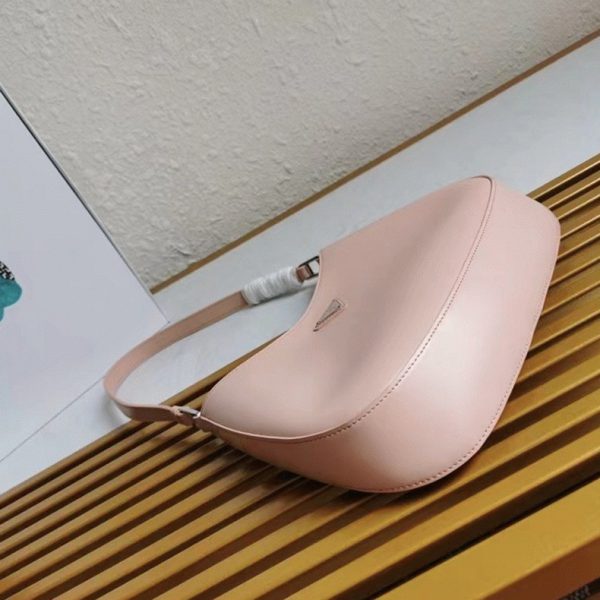 Faux sac Prada Cleo petit modèle en rose – Image 2