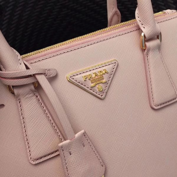 Fausse version du sac Prada Galleria moyen format en rose – Image 6