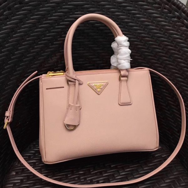 Fausse version du sac Prada Galleria moyen format en rose – Image 4