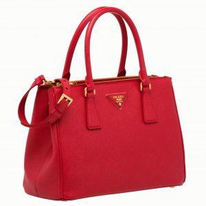 Meilleure réplique du sac Prada Galleria moyen format en rouge