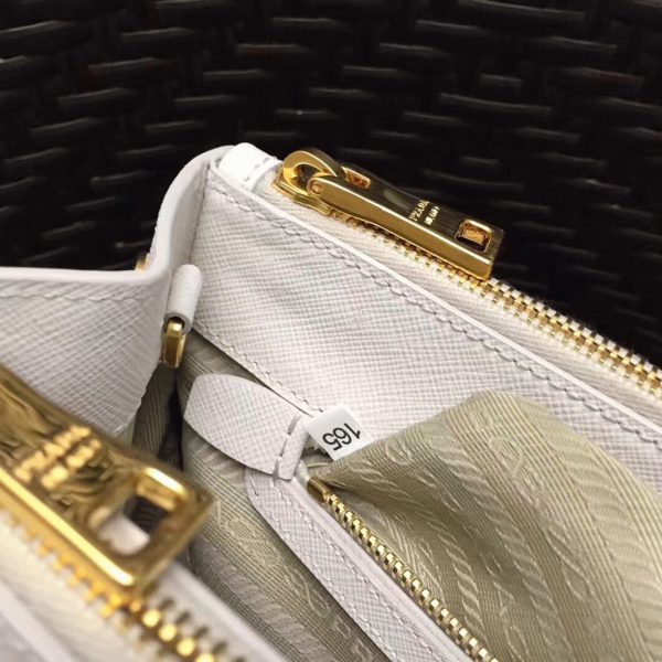 Réplique du sac Prada Galleria moyen format en blanc – Image 8