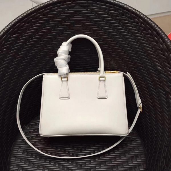 Réplique du sac Prada Galleria moyen format en blanc – Image 5