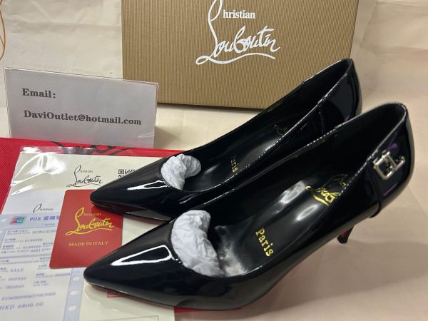 Christian Louboutin Sporty Kate escarpins 85 mm en cuir verni noir – Image 3