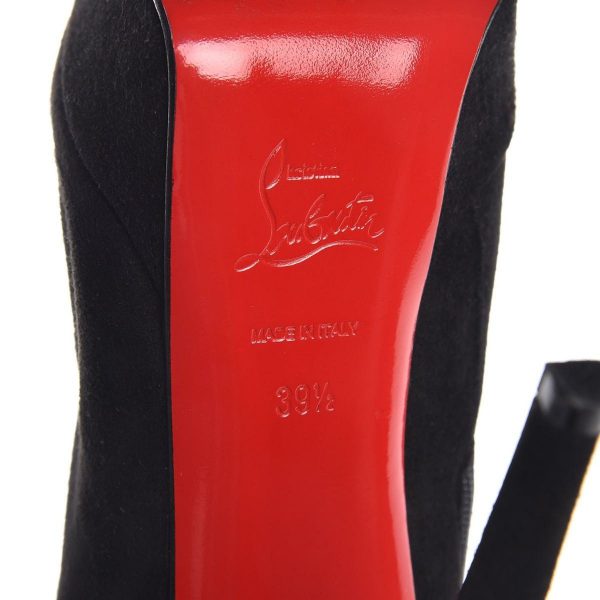 Christian Louboutin Bottes Hautes Bianca en Daim 140MM – Image 4