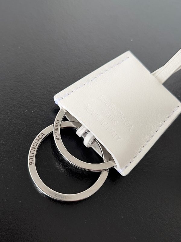 Sac Balenciaga Rodeo Mini en cuir de veau blanc – Image 8