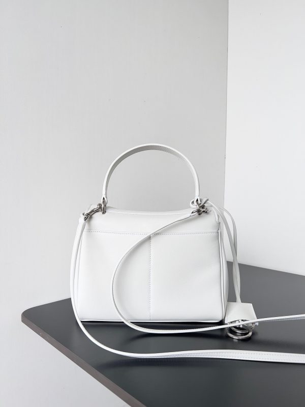 Sac Balenciaga Rodeo Mini en cuir de veau blanc – Image 2