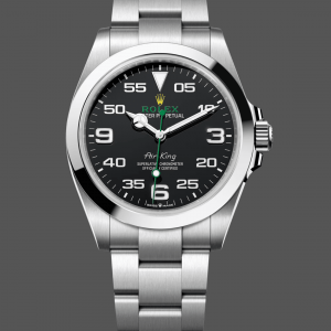 Rolex Air-King Acier Inoxydable Cadran Arabe Noir 116900 40mm Réplique Homme