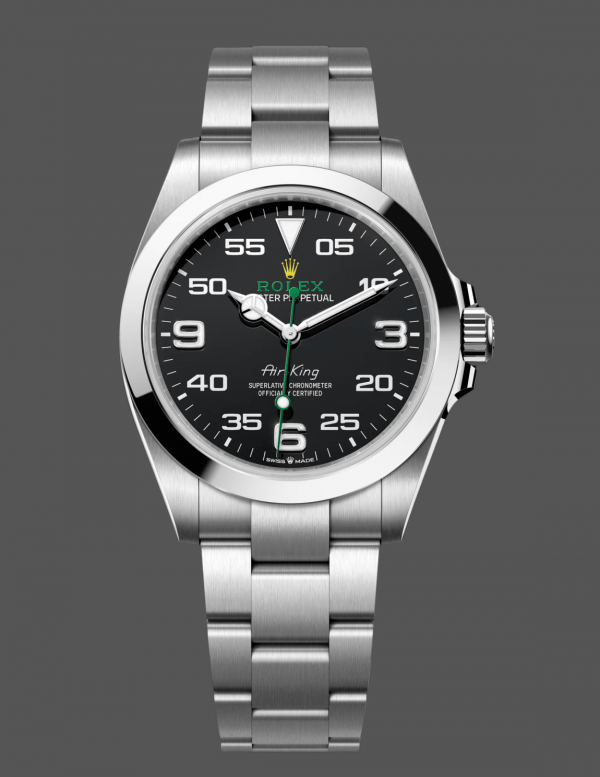 Rolex Air-King Acier Inoxydable Cadran Arabe Noir 116900 40mm Réplique Homme