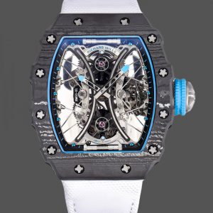 Richard Mille RM 53-01 Tourbillon Pablo Mac Donough Bracelet tissu blanc