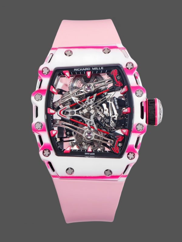 Richard Mille RM 38 02 Bubba Watson Tourbillon Bracelet caoutchouc rose