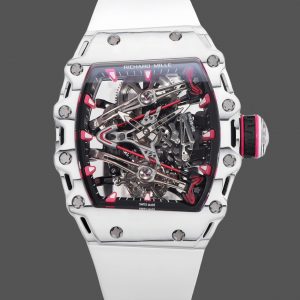 Richard Mille RM 38 02 Bubba Watson Tourbillon Boîtier blanc Bracelet caoutchouc & tissu