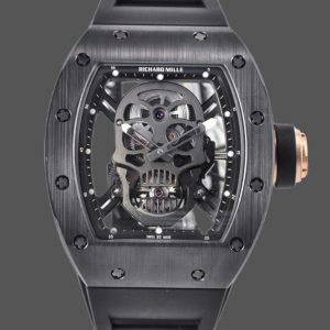 Richard Mille RM 52-01 Céramique noire & or & argent Crâne 3 couleurs