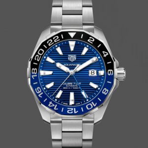 Tag Heuer Aquaracer Automatique GMT Acier WAY201T.BA0927 Bleu 43mm