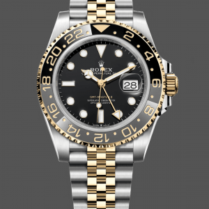 Rolex GMT Master II Cadran Noir Acier Or Jaune 18kt 126713GRNR 0001 Montre Homme