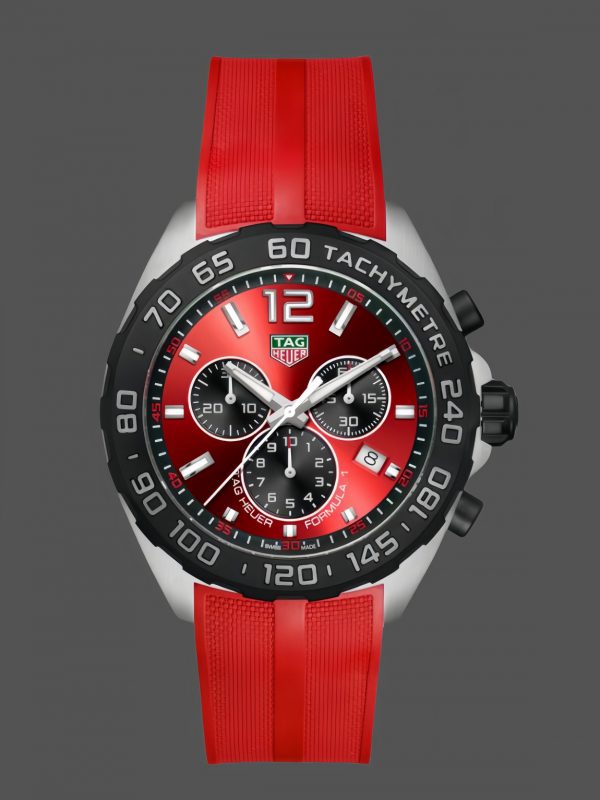 Tag Heuer Formula 1 Chronographe Quartz Cadran Rouge CAZ101AN.FT8055 43MM