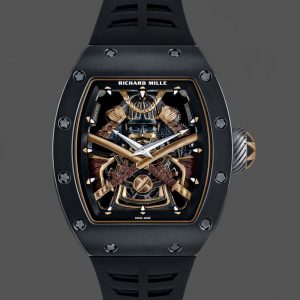 Richard Mille RM47 Édition Tourbillon Squelette Boîtier Céramique noire