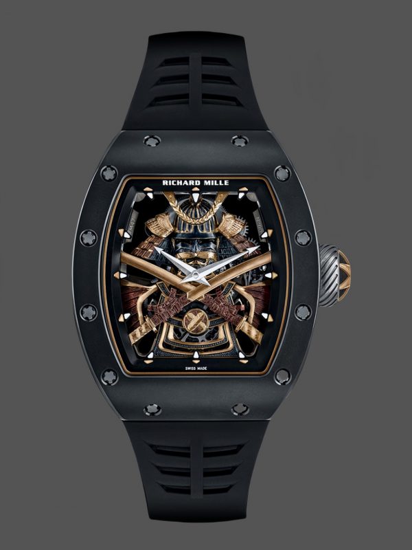 Richard Mille RM47 Édition Tourbillon Squelette Boîtier Céramique noire