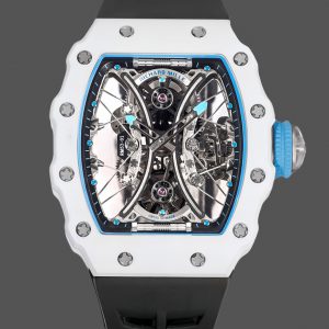 Richard Mille RM053-01 Pablo MacDonough Cadran squelette Bracelet caoutchouc noir