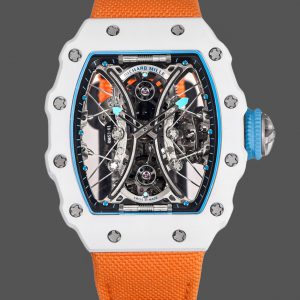Richard Mille RM053-01 Pablo MacDonough Cadran squelette Bracelet tissu orange
