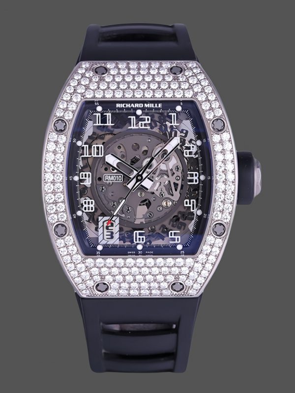 Richard Mille Or blanc Sertissage diamant RM 010