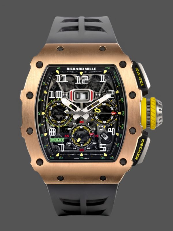 Richard Mille RM11-03 Carbone Chronographe Flyback Automatique Or rose