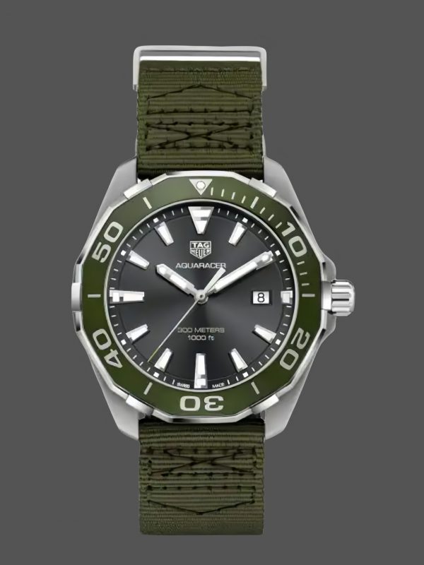 Tag Heuer Aquaracer Cadran Gris Montre Homme WAY101L.FC8222 Quartz 43mm