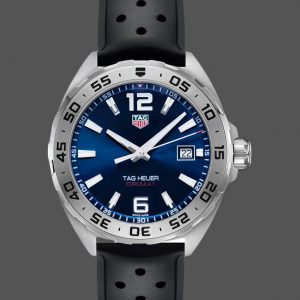 Tag Heuer Formula 1 Quartz Cadran Bleu Bracelet Caoutchouc Noir WAZ1118.FT8023