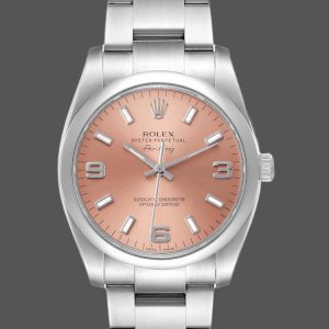Rolex Oyster Perpetual Air-King 114200 Cadran Saumon 34mm Réplique Unisexe