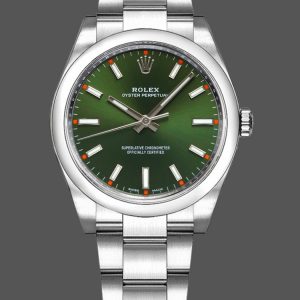 Rolex Oyster Perpetual Air-King 114200 Cadran Index Vert Olive 34mm Réplique Unisexe