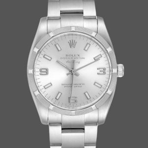 Rolex Oyster Perpetual Air King 114210 Cadran Argent 34mm Réplique Unisexe