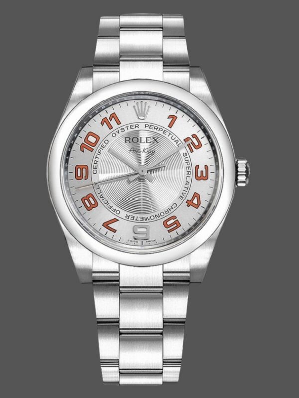 Rolex Oyster Perpetual Air-King 114200 Cadran Argent Concentrique 34mm Réplique Unisexe