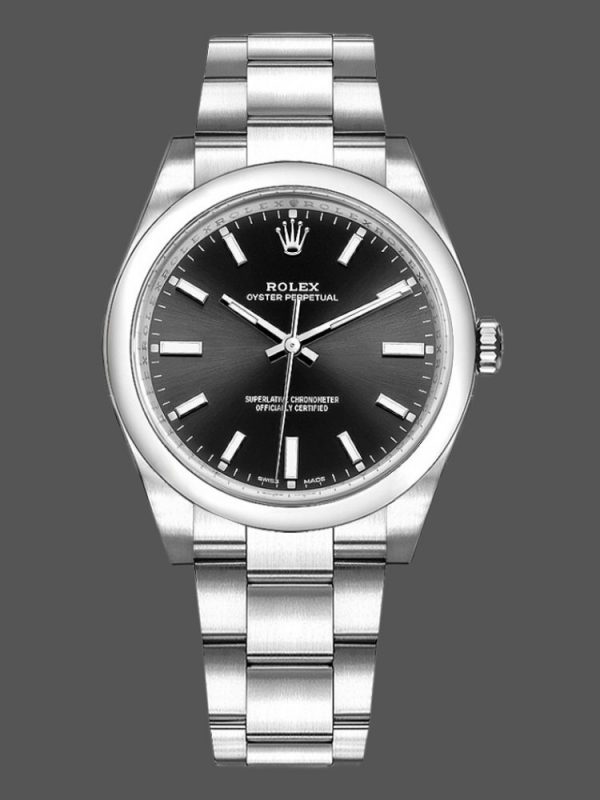 Rolex Oyster Perpetual Air-King 114200 Cadran Index Noir 34mm Réplique Unisexe