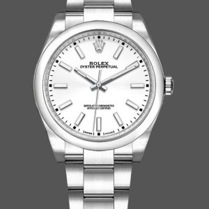 Rolex Oyster Perpetual Air-King 114200 Cadran Index Blanc 34mm Réplique Unisexe