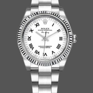 Rolex Oyster Perpetual Air-King 114234 Cadran Blanc 34mm Réplique Unisexe