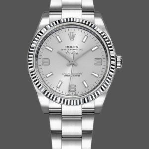 Rolex Oyster Perpetual Air-King 114234 Cadran Argent 34mm Réplique Unisexe