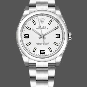 Rolex Oyster Perpetual Air-King 114200 Cadran Blanc 34mm Automatique Réplique Unisexe