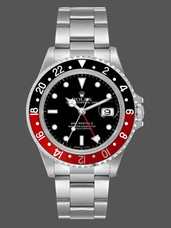 Rolex GMT-Master II 16710 Cadran Noir Lunette Rouge Noire Coke 40MM Montre Réplique Homme