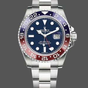 Rolex GMT-Master II 126719BLRO Or Blanc Cadran Bleu 40mm Montre Réplique Homme